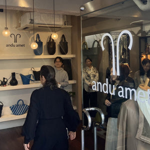 7月の毎週土曜日、15:00〜19:00、表参道のコンセプトストアにて「andu amet Cafe」を開催します。
