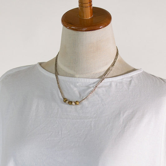 ＜Bullet＞Abacus Ball Necklace