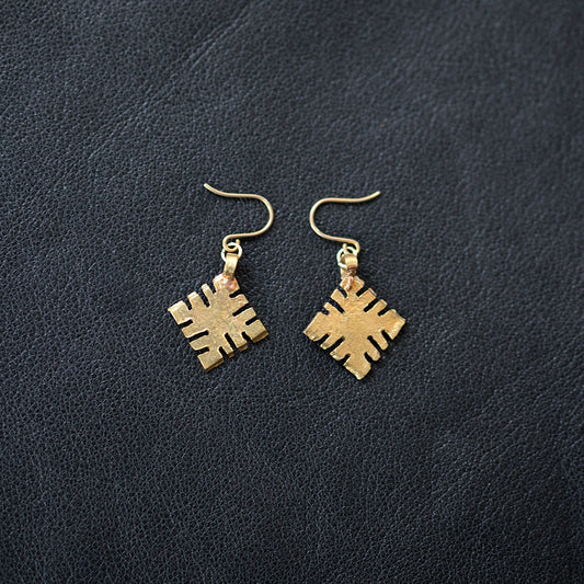 <Bullet> Antique Cross Earrings