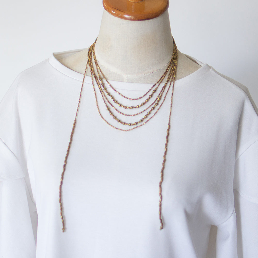 ＜Bullet＞ Tied up necklace